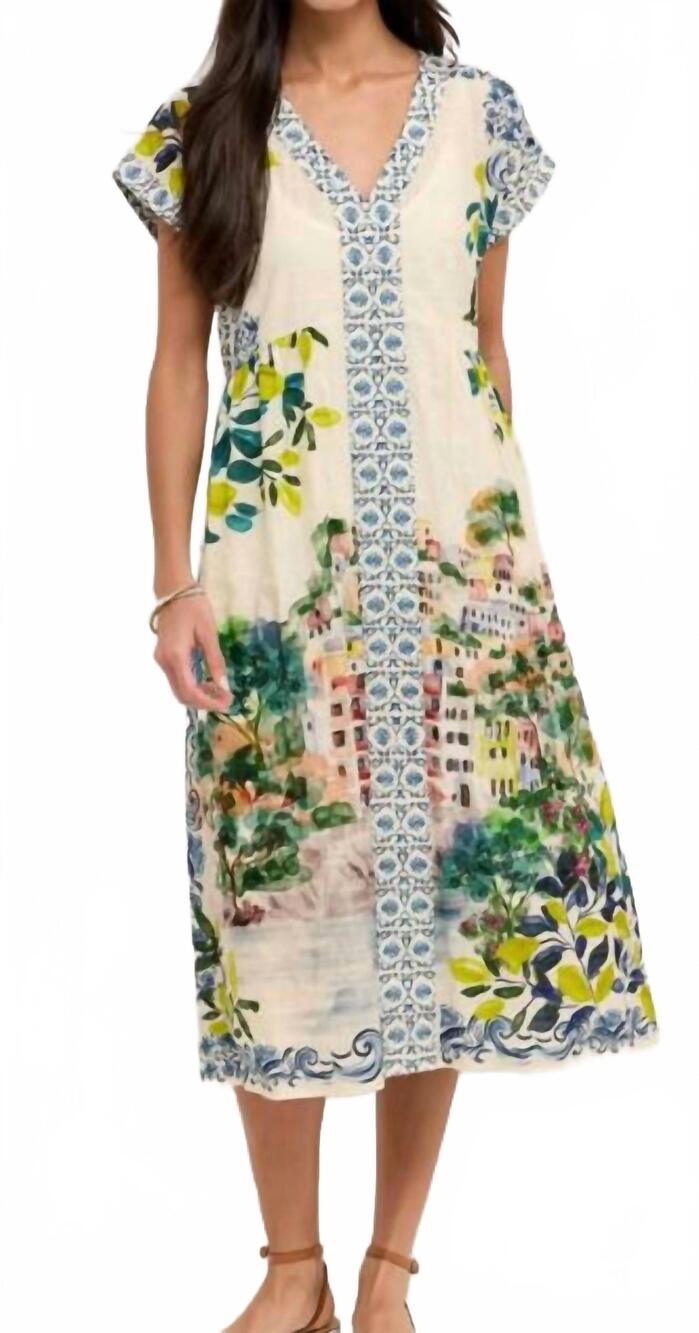 NEW JOHNNY WAS vneck dolman effortless dress in italian city